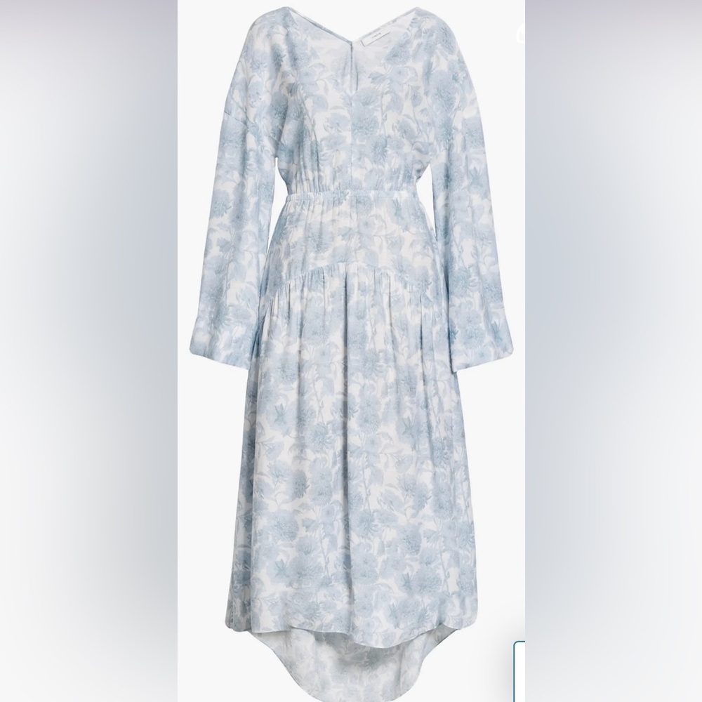 Vince lined blue and white dress size medium NWT